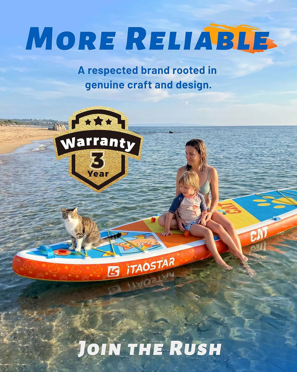 iTAOSTAR Pets 8'×29' / 11'×35' / 11'6'×34'/11'×34' Inflatable Paddle Board, One-Stop Premium SUP Accessories, Extra Wide Paddle Board for More Balance, Tailored Fins for More Fun