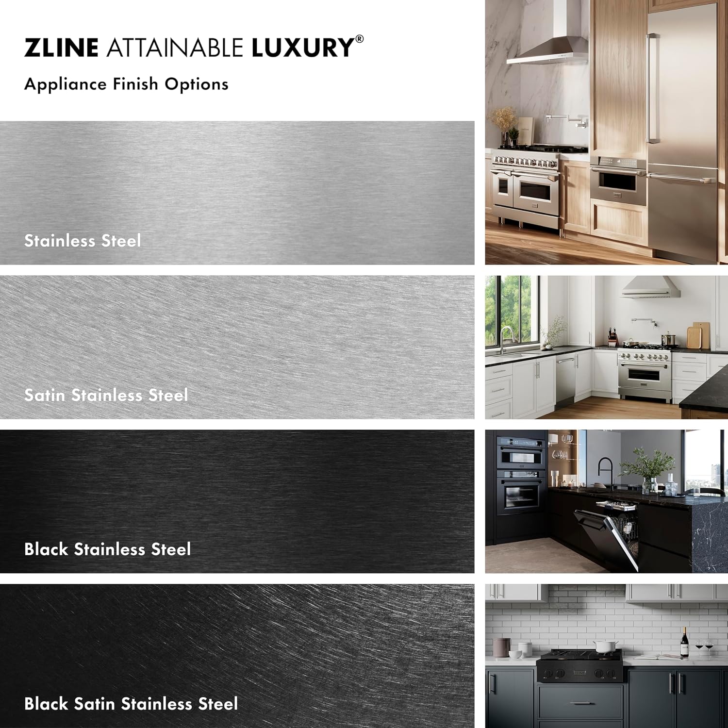 Z Line Kitchen and Bath ZLINE Autograph 36 in. Standard-Depth Refrigerator w/Champagne Bronze Handles (RSMZ-W-36-CB)