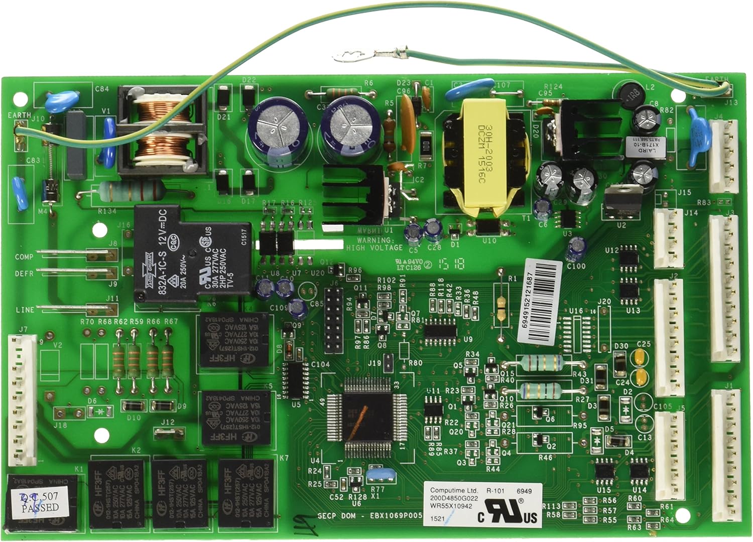 General Electric WR55X10942 Refrigerator Main Control Board Assembly