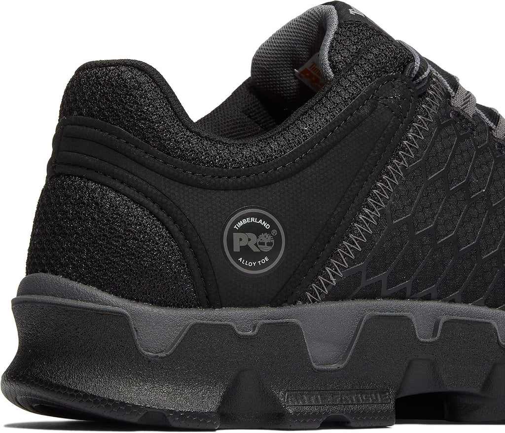 Timberland PRO Men's Powertrain Sport Alloy Safety Toe Industrial Athletic Work Shoe, Black/Grey-2024 New, 9 W