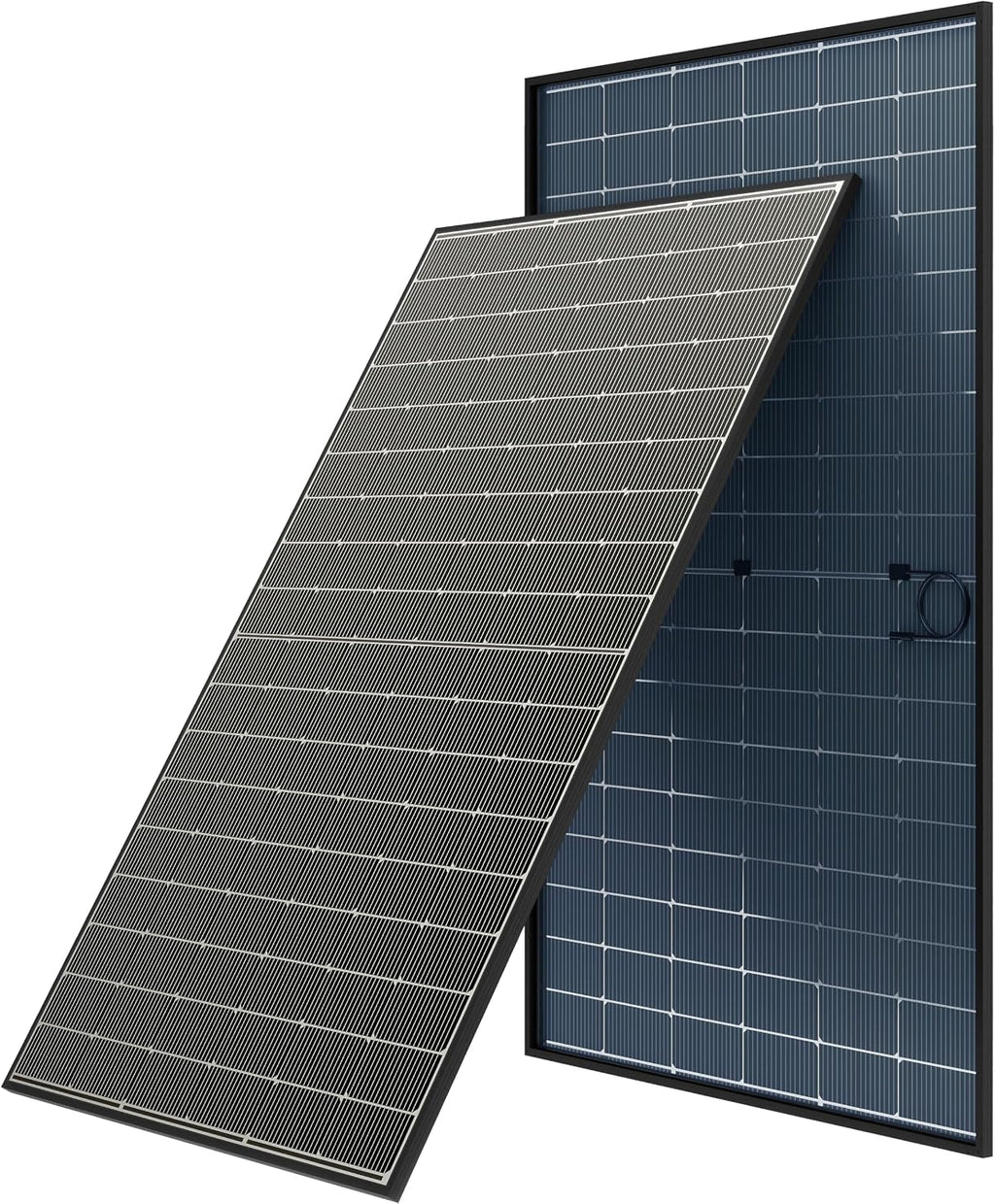 JJN Bifacial 2PCS 400 Watt Solar Panel, N-Type 16BB 400W Solar Panels, 25% High Efficiency Monocrystalline Solar Module for 12V/24V/48V PV System for Homes Rooftop Farm RV and Off-Grid Applications