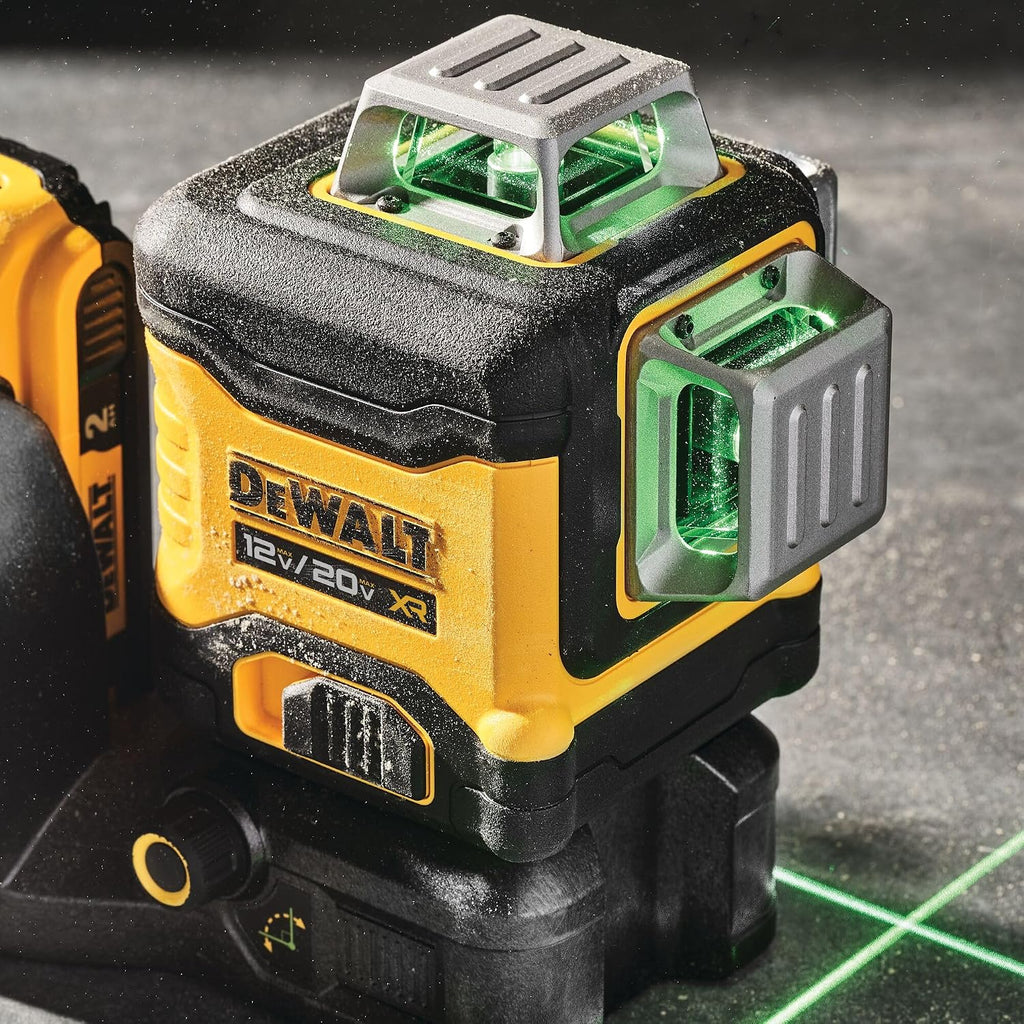 DEWALT 20V/12V MAX Laser Level, 3 x 360, Green, Bare Tool Only (DCLE34030GB)