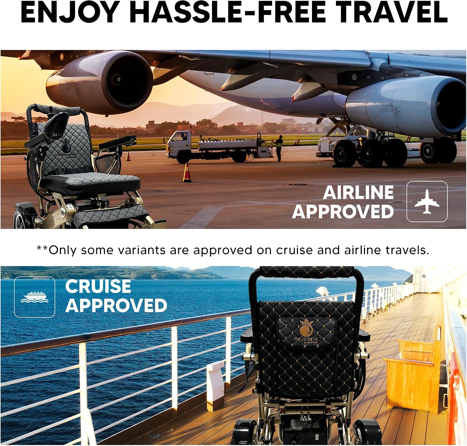 Electric Wheelchairs for Adults, 350 lbs Capacity, Up to 13 Miles Range, Lightweight Wheelchair for Seniors,Remote Controlled Wheel Chair, All Terrain, Airline and Cruise Approved, IQ-7000 by Majestic