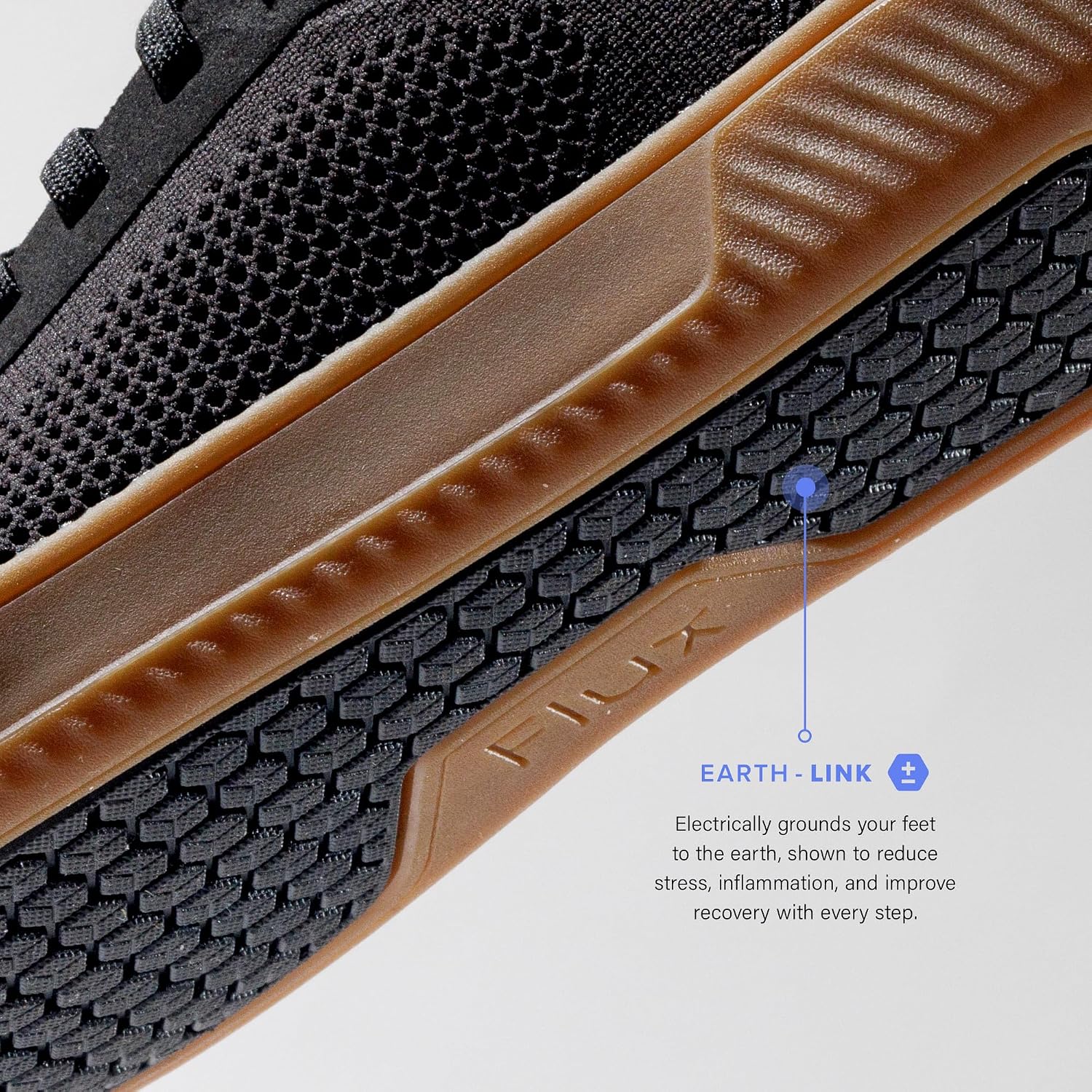FLUX FOOTWEAR Adapt Knit Trainer – Wide Toe Box Shoe with Earth-Link Grounding, Zero-Drop Sole, Breathable Knit Upper & Machine Washable – Perfect for Daily Wear & Light Training